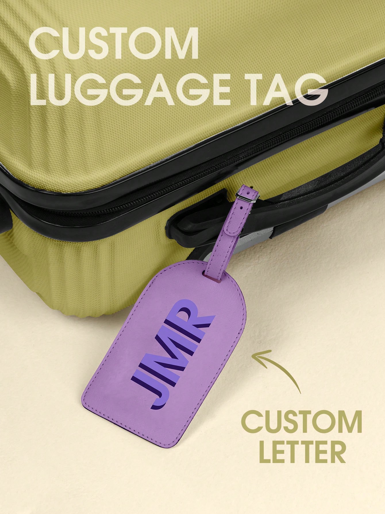 Travel Accessories Men - بطاقة أمتعة مخصصة بالأحرف الأولى، علامة