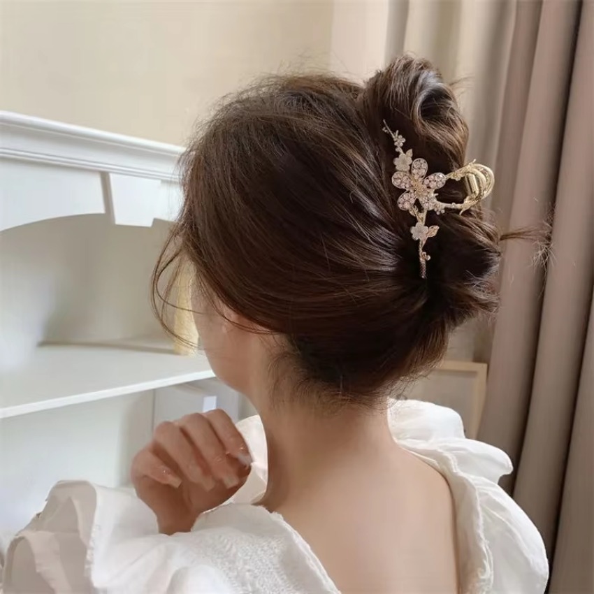 Travel Accessories Girls - 1 قطعة مشبك شعر معدني اللؤلؤ