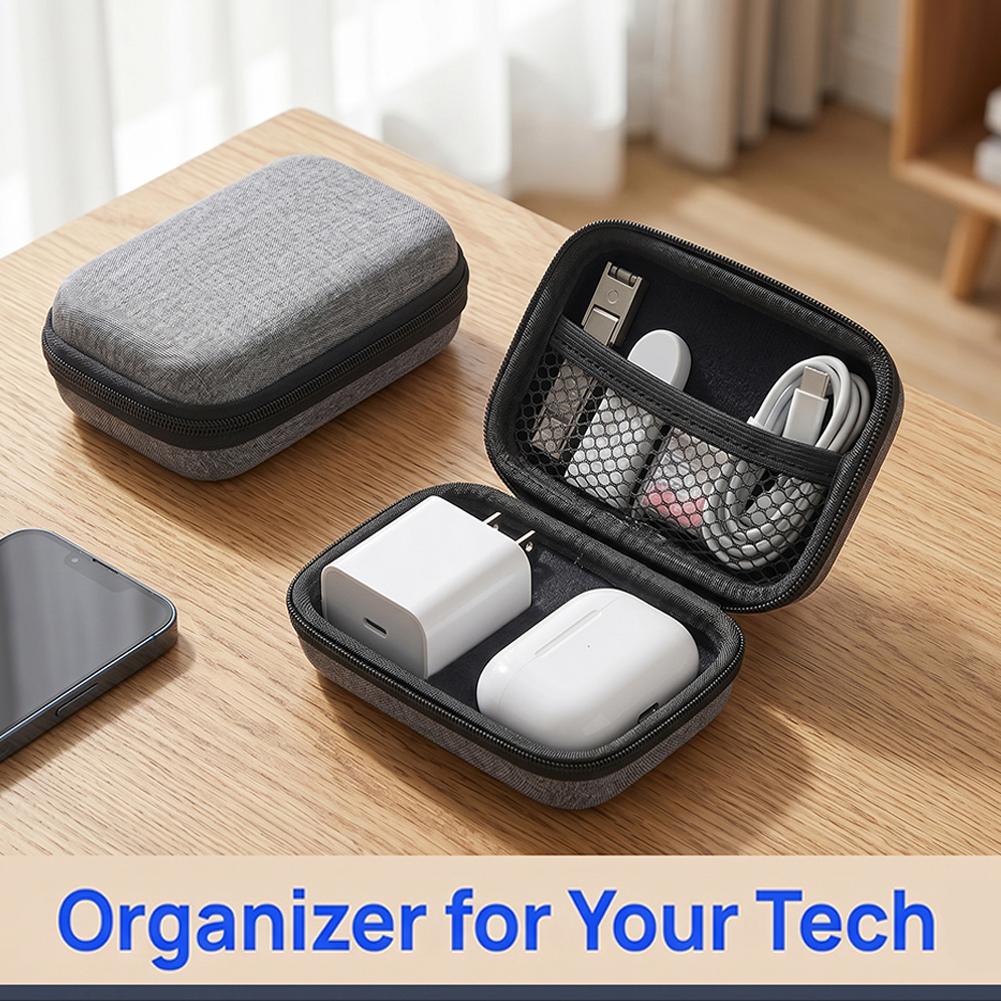 Cable Organizer Travel - حقيبة سماعات رأس للأعمال، حقيبة تخزين