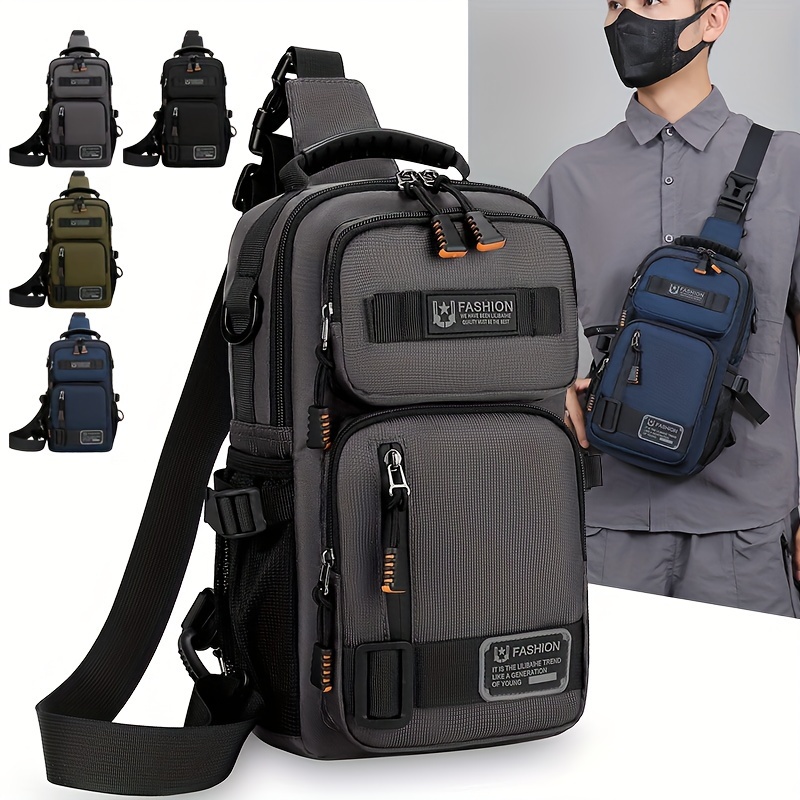 Travel Accessories Bike - حقيبة صدر للرجال متعددة الوظائف، حقيبة