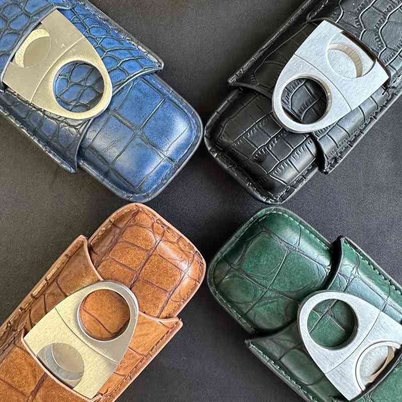 Travel Accessories Youtube - أنبوب السيجار 2 فتحات مع قاطع
