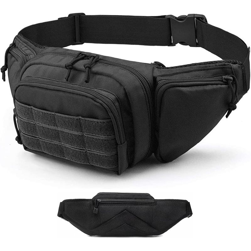 Travel Accessories Bike - حقيبة خصر متعددة الجيوب من قماش