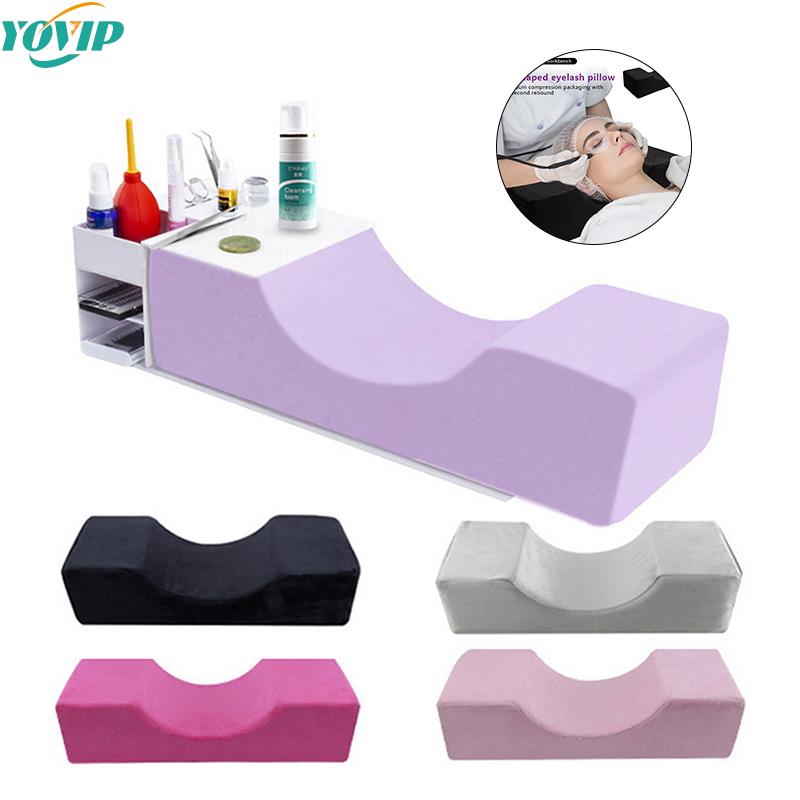 Neck Pillow Memory Foam - رغوة الذاكرة رمش تمديد وسادة مع