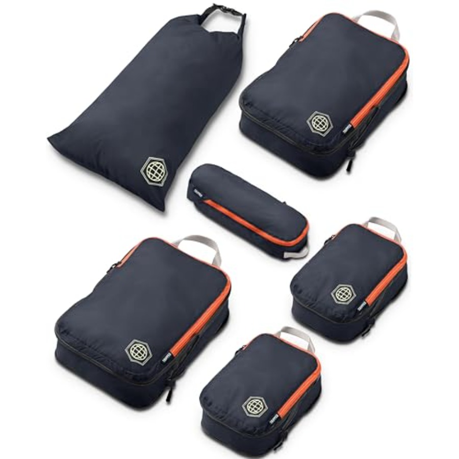 Travel Packing Cube - مكعبات تعبئة مضغوطة للسفر، مجموعة من
