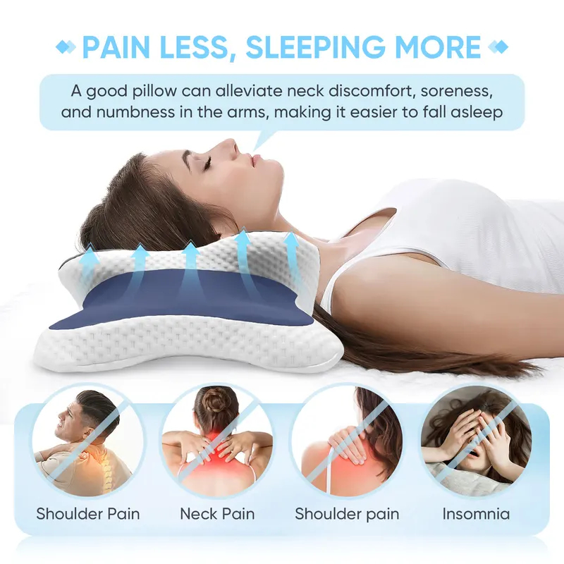 Neck Pillow Memory Foam - وسادة من الفوم المتكيف للرقبة لتخفيف