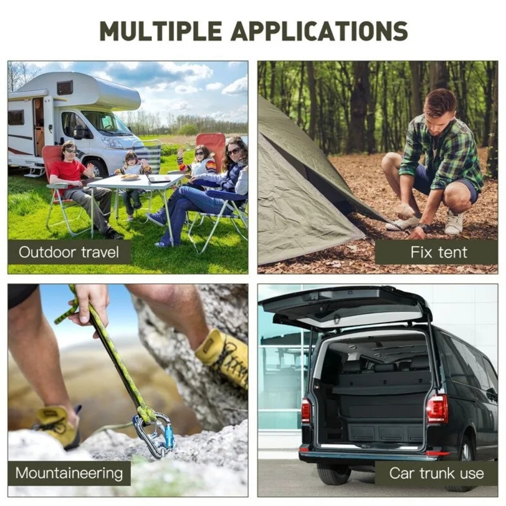 Travel Accessories Bike - حبال تغليف مرنة للاستخدام الخارجي بطول
