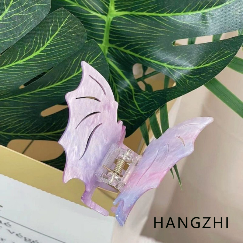Travel Accessories Girls - HANGZHI الأرجواني غرامة بريق الخفافيش مشبك