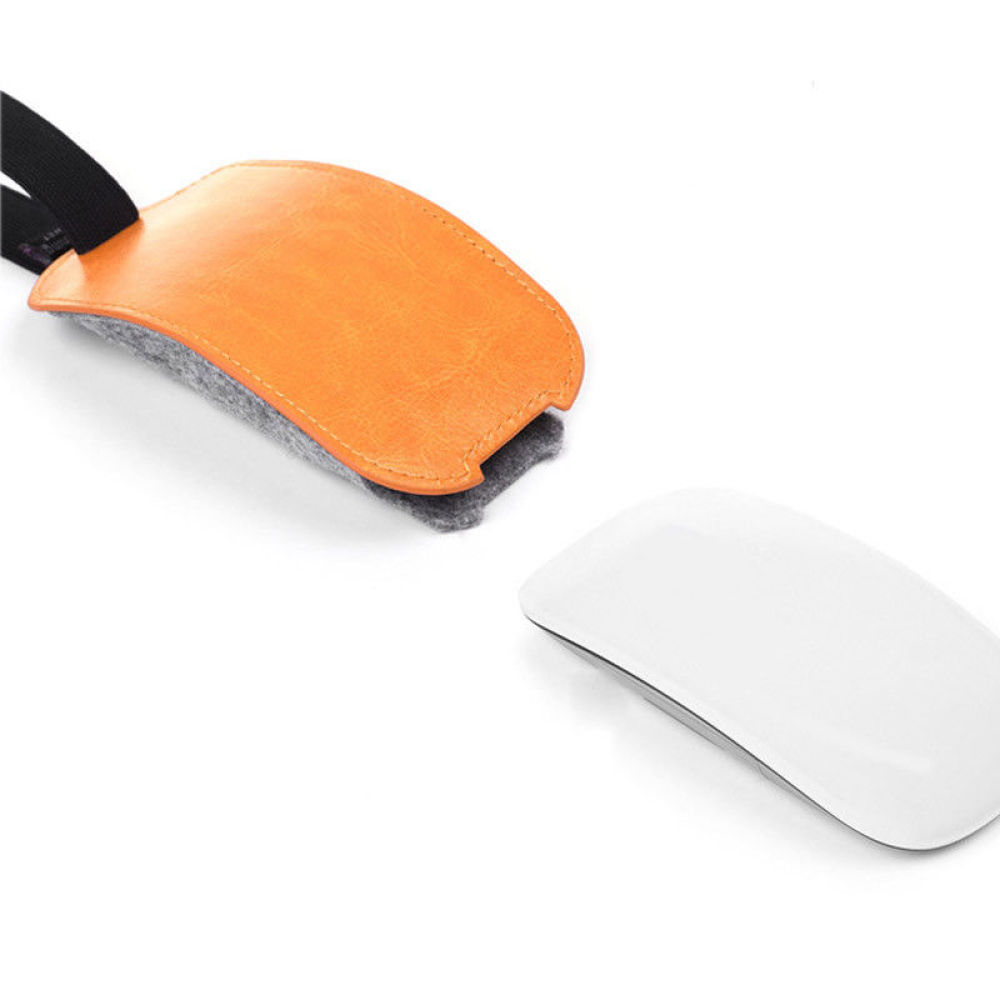 Travel Accessories Apple - حقيبة ماوس من جلد البولي يوريثان