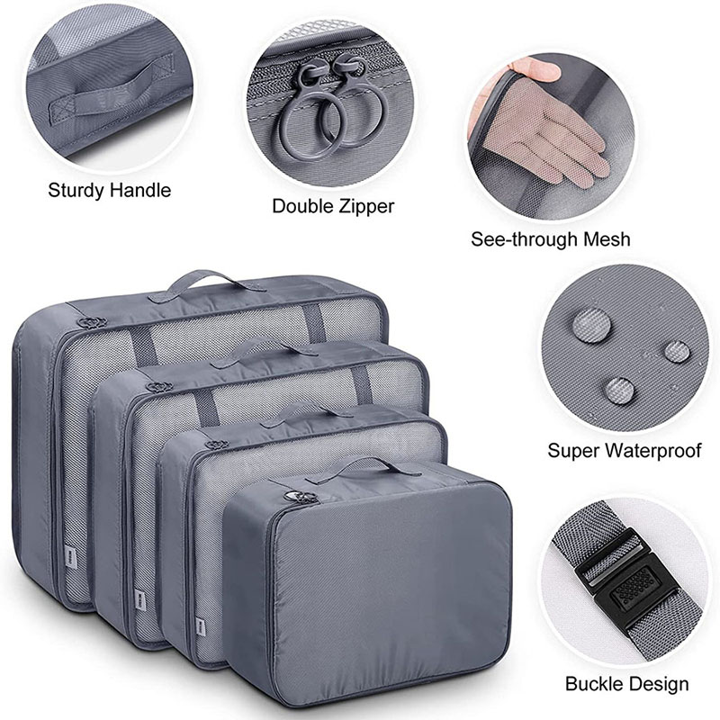 مجموعة حقائب تنظيم متعددة الأق - مراجعة Travel Accessories Kit Bag وسعره