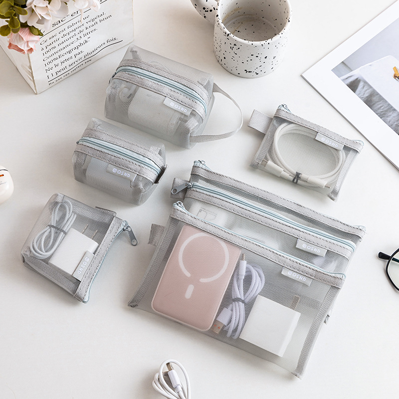 حقيبة تخزين شفافة من الشبك لتخ - مراجعة Cable Organizer Travel وسعره