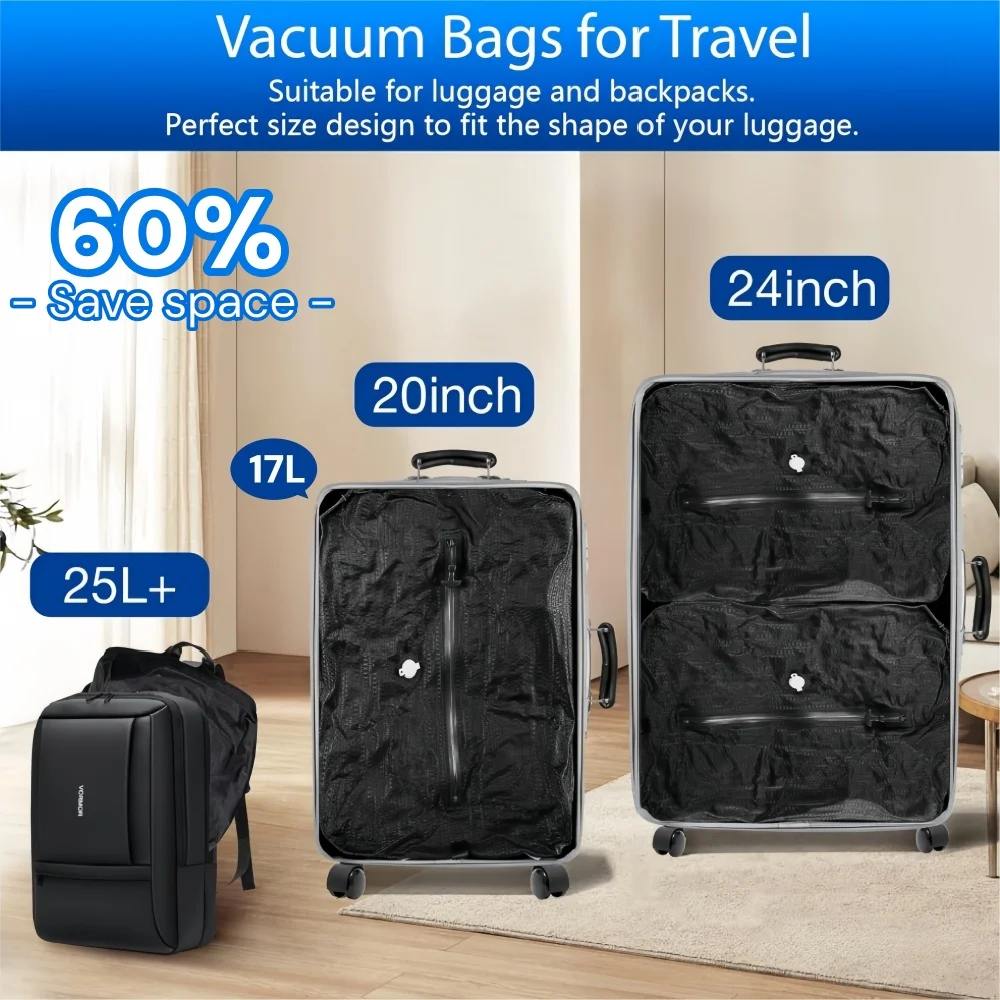 أكياس تخزين مفرغة من الهواء أس - مراجعة Travel Packing Cube وسعره
