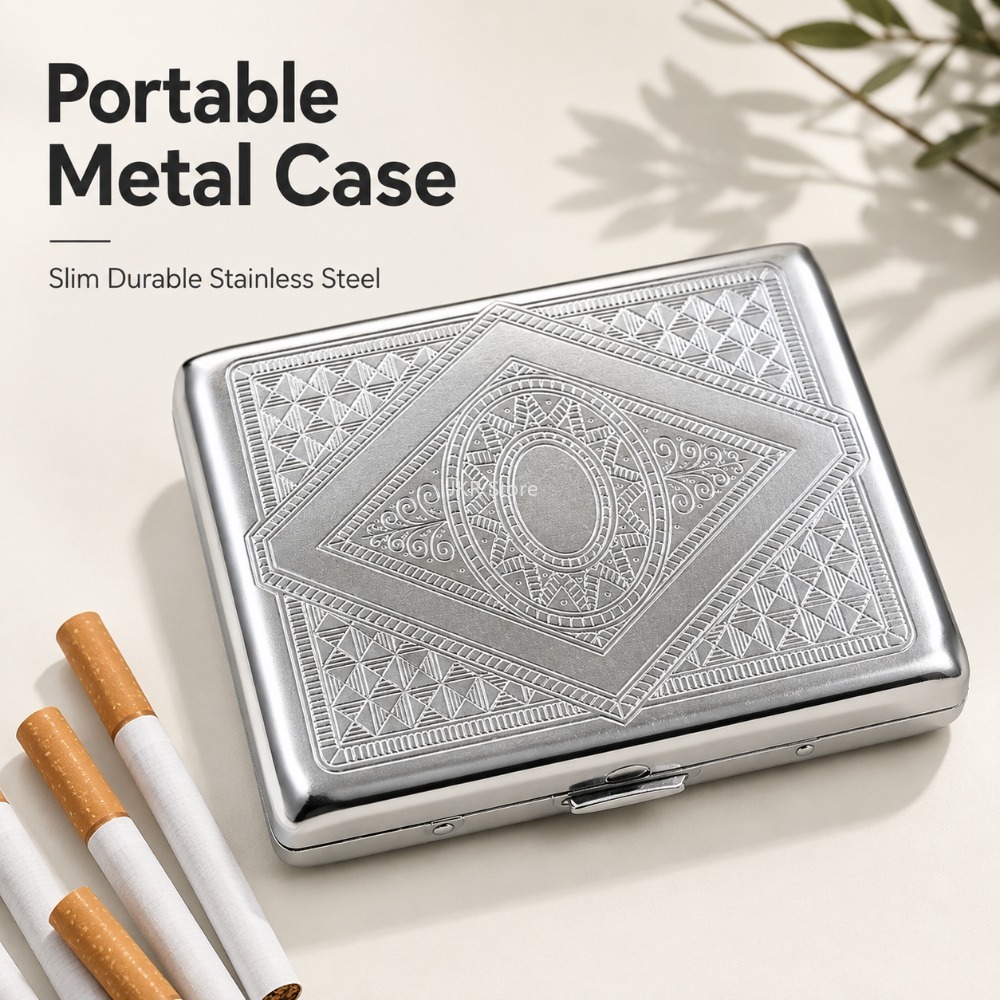 علبة سجائر من الفولاذ المقاوم  - مراجعة Travel Accessories Holder وسعره