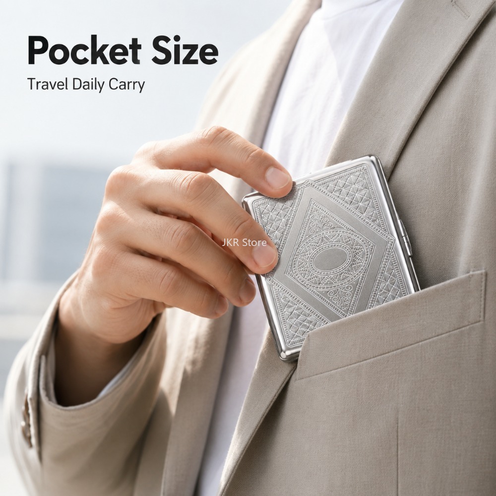 علبة سجائر من الفولاذ المقاوم  - مراجعة Travel Accessories Holder وسعره
