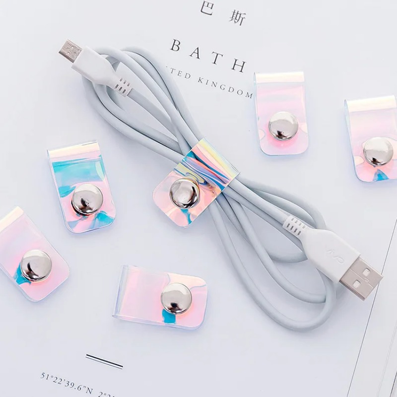 5 قطعة INS ليزر PVC Starp منظم - مراجعة Cable Organizer Travel وسعره