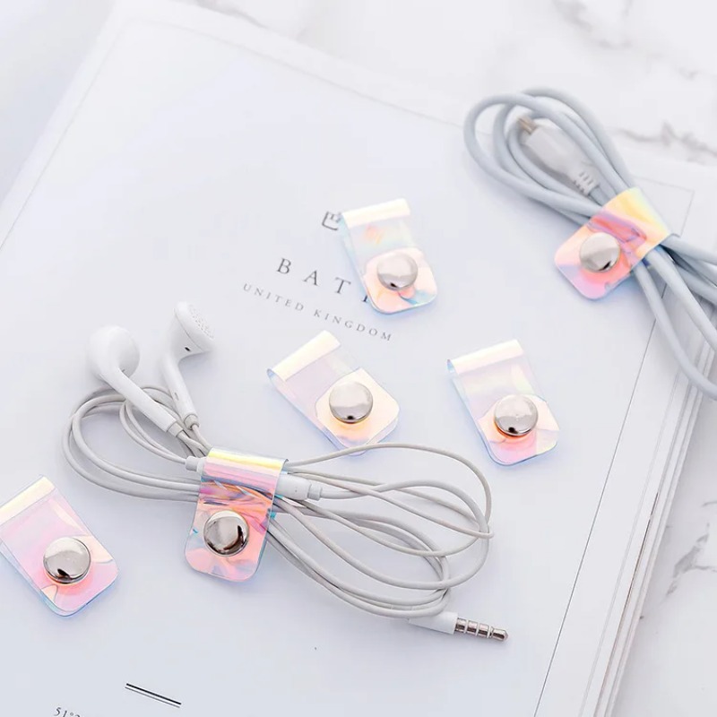 5 قطعة INS ليزر PVC Starp منظم - مراجعة Cable Organizer Travel وسعره