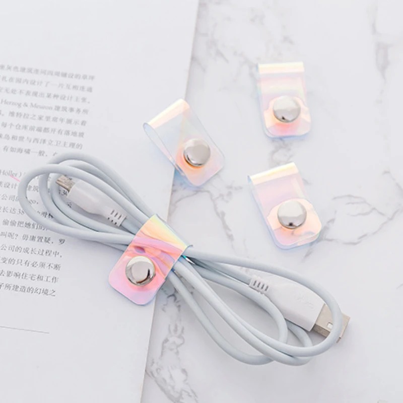 5 قطعة INS ليزر PVC Starp منظم - مراجعة Cable Organizer Travel وسعره