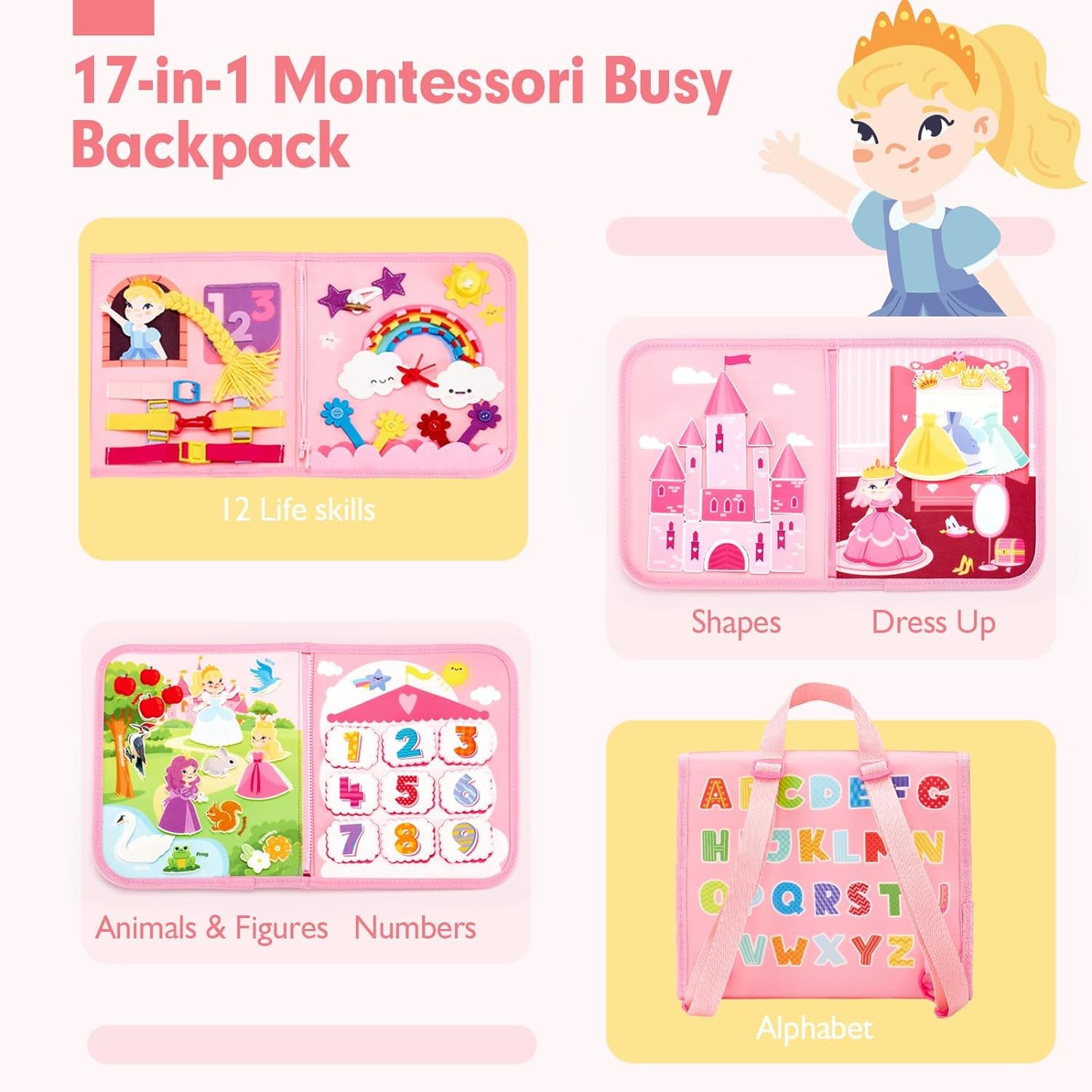طفل مشغول مجلس اللعب مونتيسوري - مراجعة Travel Accessories For Toddlers وسعره