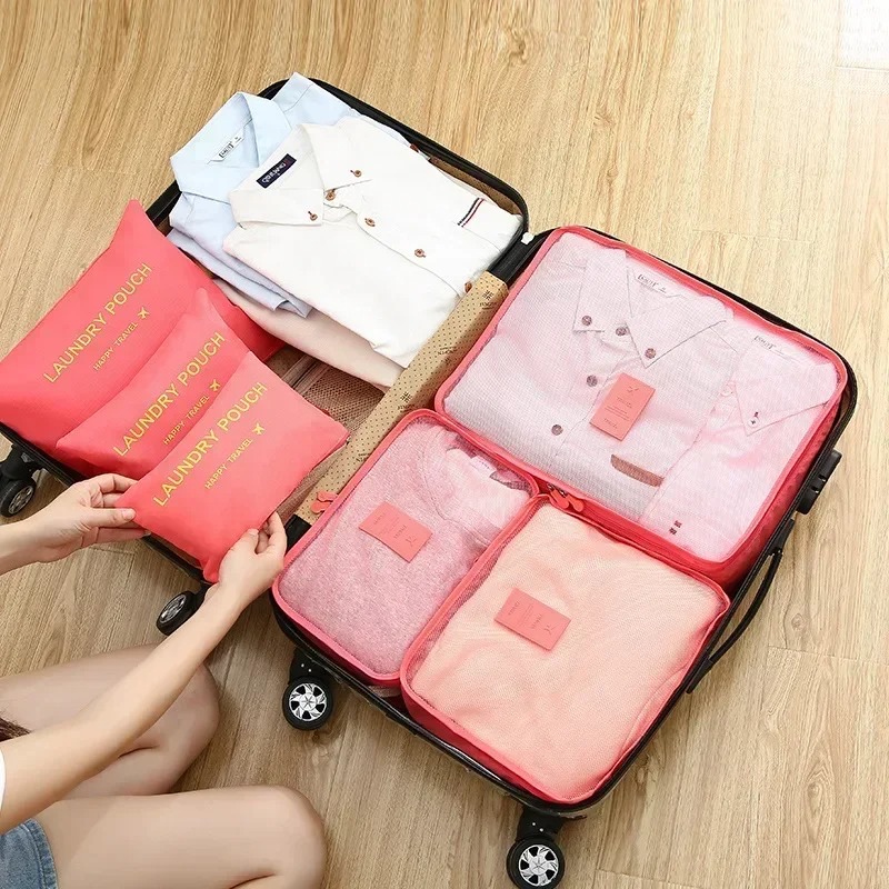 مجموعة من 6 حقائب تخزين للسفر، - مراجعة Travel Accessories Kit Bag وسعره