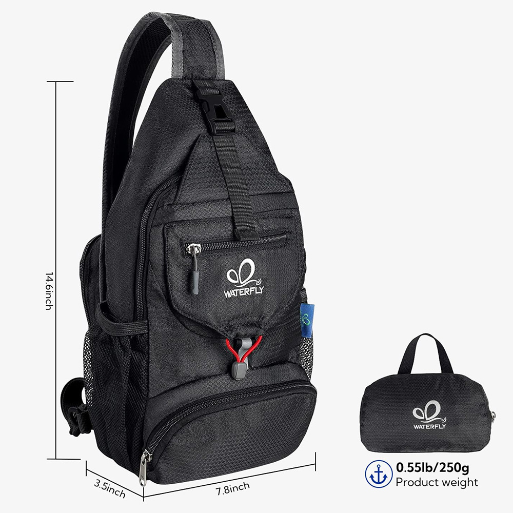 حقيبة صدر WATERFLY كتف صغيرة ع - مراجعة Travel Accessories Bike وسعره