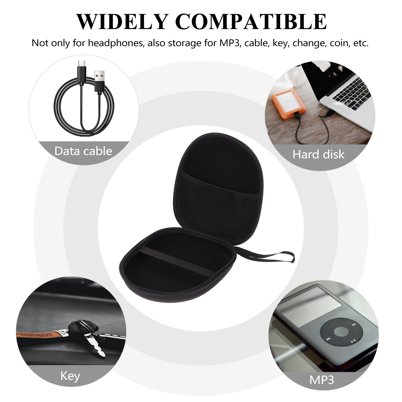 حقيبة تخزين محمولة لسماعات الر - مراجعة Cable Organizer Travel وسعره