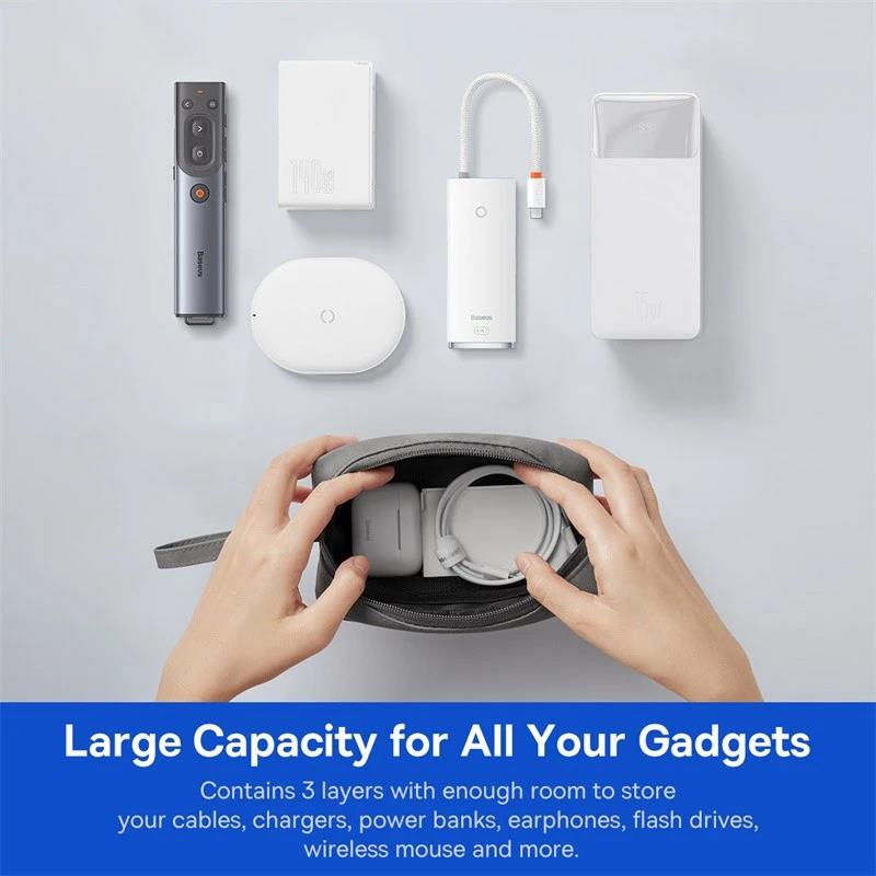 حقيبة محمولة مقاومة للماء لتخز - مراجعة Cable Organizer Travel وسعره